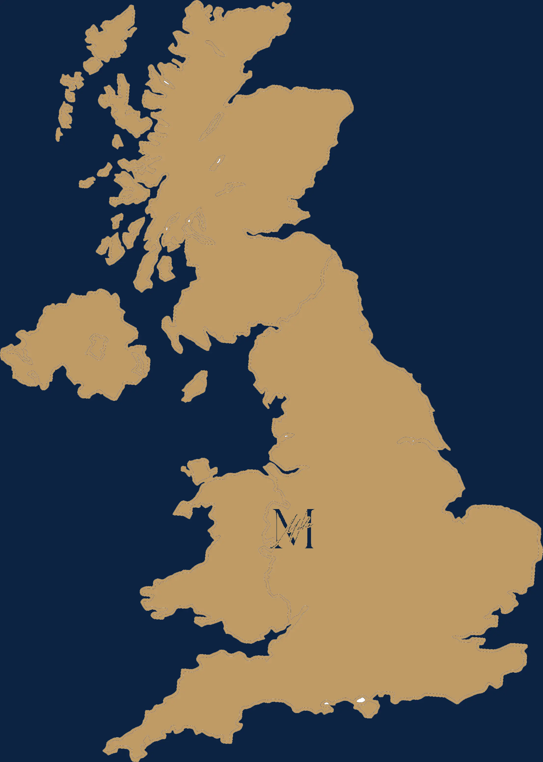 UK Map - Minett Media Service Area